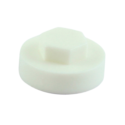19 Hex Head Cover Cap Pure White Pack 1000