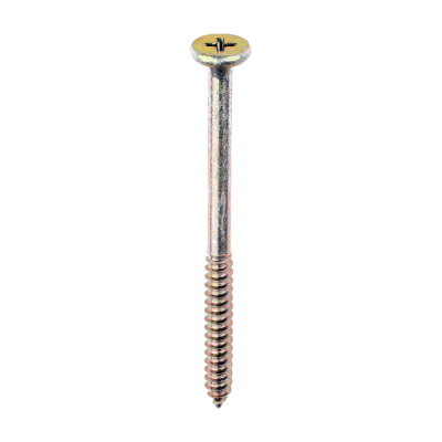 4.8x65 Element Screw Zinc & Yellow Plated Timco Pack 200