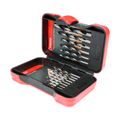3-10 HSS Brad Point Wood Bit Set Pack 15