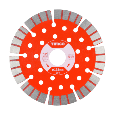 125x22.2 Premium Segmented Continuous Diamond Blade