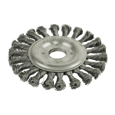 125 (22mm) Angle Grinder Twisted Knot Steel Wire Wheel Brush