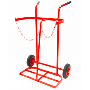 Twin Oxygen/Acetylene Trolley 8Inch Wheel