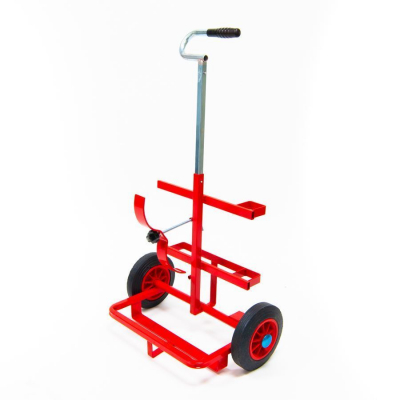 Twin Oxygen/Propane Trolley 8" Wheel Extend Handle