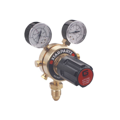 Two Stage Acetylene Regulator 2 Gauge 25 Bar, 1.5 Bar Outlet Base Entry