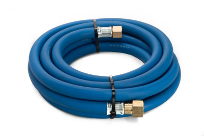 10mm Oxygen Fitted Hose 5Mtr 3/8Inch Check Valve Blue