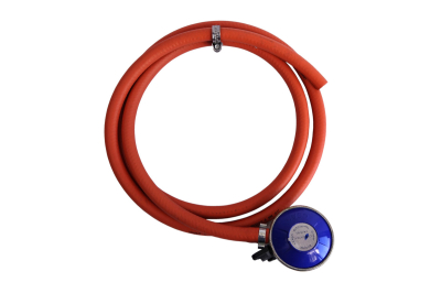 21mm Clip On Butane Regulator & 2 Metre Hose Kit