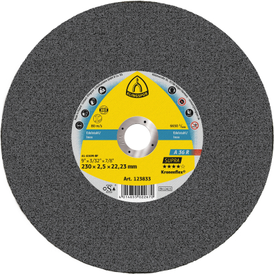 230x2.5x22.23 Metal Cutting Disc A36R SUPRA Klingspor Pack 25