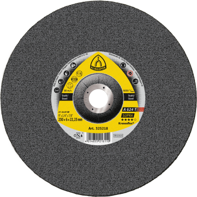 125x6x22.23 Metal Depressed Centre Grinding Disc A624T SUPRA Klingspor Pack 10