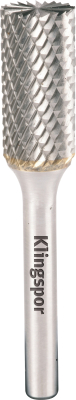 6x18x6 Cylinder Shaped With Endcut Carbide Burr HF100B Double Serration Cut (Cut 6)