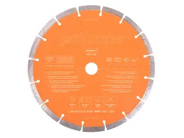 300x22.2 Premium Segmented Diamond Disc Cutter Masonry Blade Orange Evolution