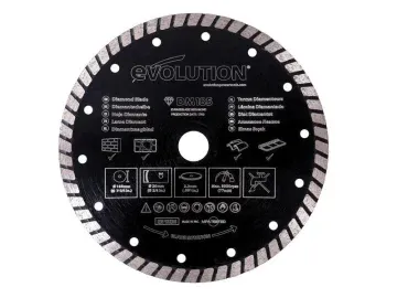355x25.4 Segmented Diamond Chop Saw Blade Black Masonry Evolution