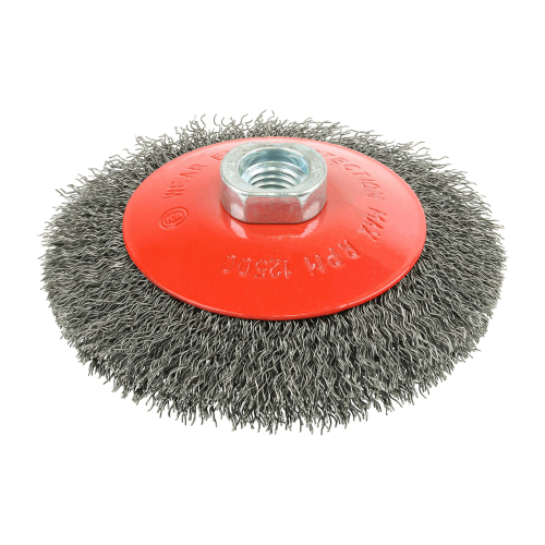 Crimped Steel Wire Bevel Brush