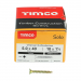 5x40 Pozi Countersunk Chipboard Screw Zinc & Yellow Plated Timco Solo Range Pack 200