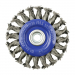 115mm (M14x0.5) Angle Grinder Twisted Knot Stainless Steel Wire Wheel Brush