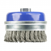100 (M14x0.5) Angle Grinder Twisted Knot Stainless Steel Wire Cup Brush