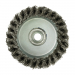 100 (M14x0.5) Angle Grinder Twisted Knot Stainless Steel Wire Cup Brush