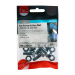M8x20 Hex Setscrew & Nut DIN 933 Zinc Plated Gr.8.8 Pack 6